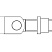 Комплектующие для распашных ворот Петля CAME H 18 регулируемая с гайкой, 42-68 мм, М18, приваривание в Таганроге