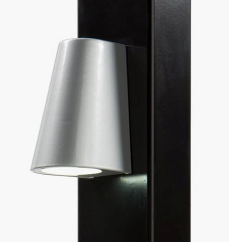 Заказать Элегантное LED-освещение Locinox (Бельгия) TRICONE для ворот, цвета zilver и 9005 (черный) в Таганроге