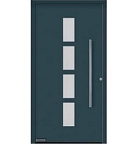 Двери входные алюминиевые  ThermoPlan Hybrid Hormann – Мотив 501 в Таганроге